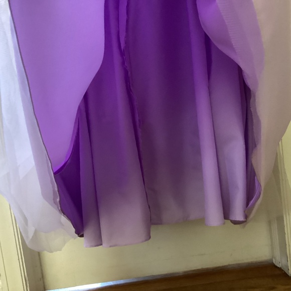 Bailey Bridal Prom Quinceañera Sweetheart Strapless Purple bling tulle ball gown - Picture 12 of 15